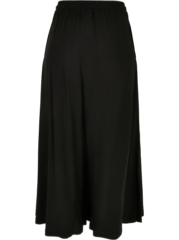 Urban Classics Urban Classics Damen Ladies Viscose Midi Skirt in black