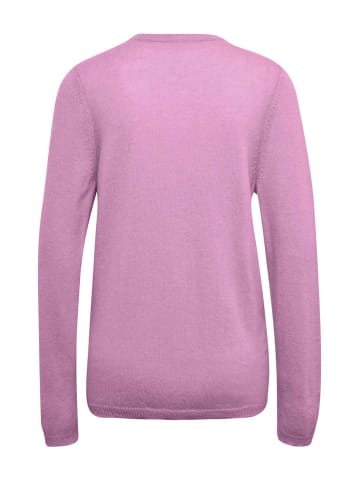 GOLDNER Eleganter Herbstcardigan mit Rundhals in flieder