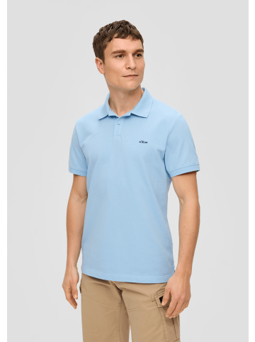 s.Oliver Polo-Shirt kurzarm in Blau