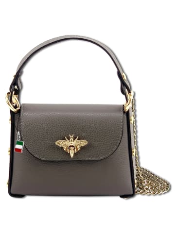 Florence Florence Umhängetasche Leder grau ca. 19cm