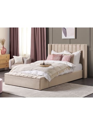 Beliani 11-tlg Doppelbett NOYERS in Beige