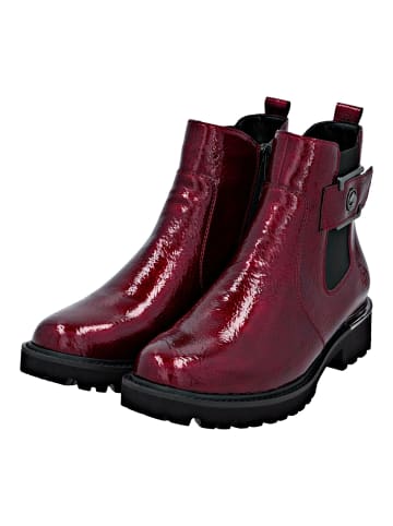 remonte Stiefelette in Rot/Schwarz