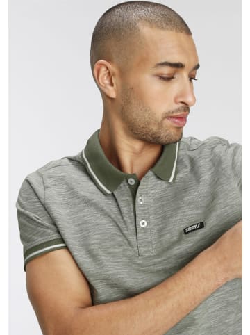 AJC Poloshirt in oliv-meliert