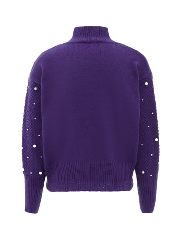faina Damen Pullover Mit Perlen in LILA