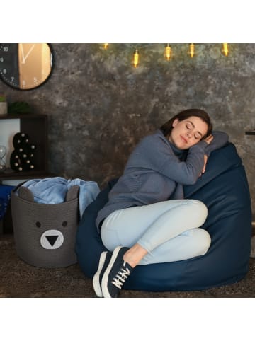 relaxdays Aufbewahrungskorb "Bär" in Farben - (H)38 x (D)34 cm