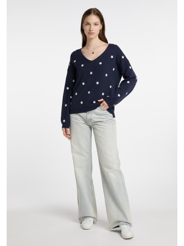DreiMaster Damen Strick Pullover in Marine