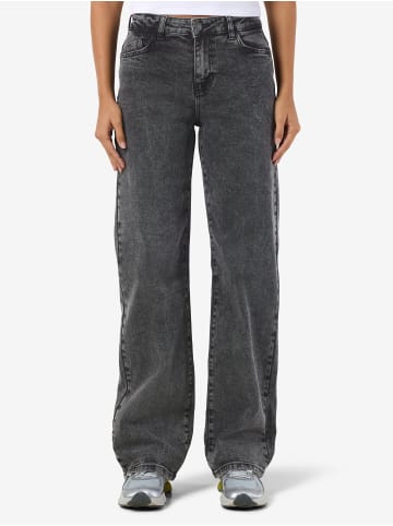 Noisy may Straight Fit Jeans in Dark Grey Denim