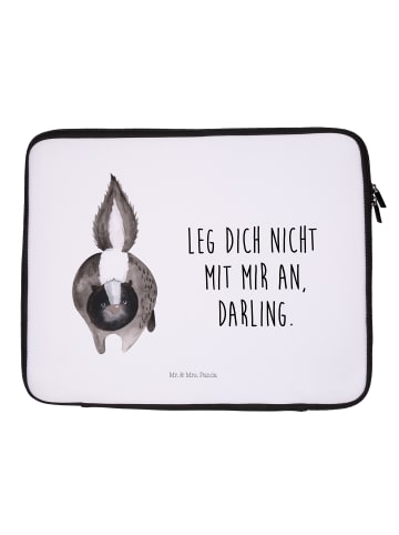 Mr. & Mrs. Panda Notebook Tasche Stinktier Angriff mit Spruch in Weiß