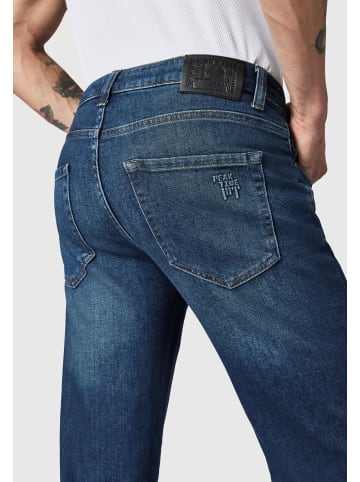 PEAK TIME Tapered-fit-Jeans Cosmis in Aurora Indigo