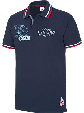 Fußballverein 1. FC Köln Polo "Poloshirt Im Kamp" in Blau