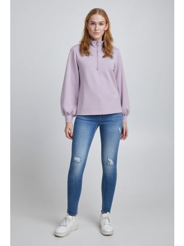 b.young Sweater BYPUSTI HALFZIP -20811037 in lila