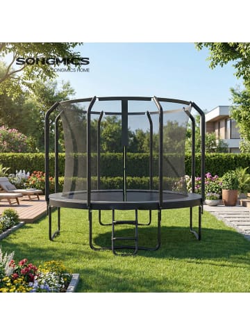 SONGMICS Gartentrampolin Saul in Schwarz - (H)256 x Ø305 cm