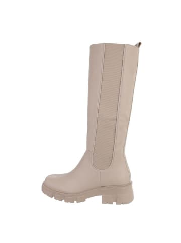 Ital-Design Stiefel in Beige