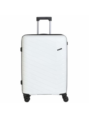 Check.In Orlando - 4-Rollen-Trolley 67 cm (gelb) in weiß