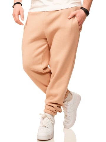 DAILY COTTON Jogginghose - im Straight-Fit als Lange Trainingshose Sweatpants in Taupe