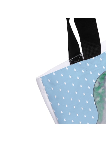 Mr. & Mrs. Panda Damen Schultertasche Seekuh Chillen mit Spruch in Blau Pastell