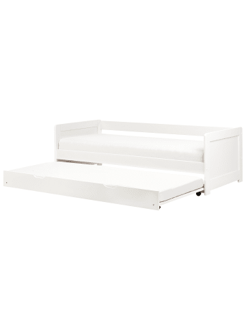 Beliani Tagesbett GRAVELINES in Weiß - (W) 96 x (H) 63 x (L) 206 cm