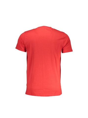 cavalli CLASS Rotes Baumwoll-T-Shirt