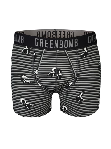 GreenBomb Trunk Animal Skunk in Schwarz