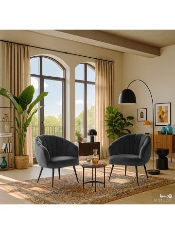 home24 Sessel Oatland in Schwarz