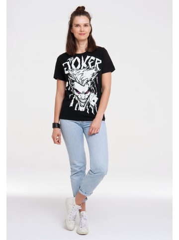 Logoshirt T-Shirt DC Comics - Joker in schwarz