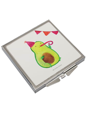 Mr. & Mrs. Panda Taschenspiegel Avocado Party Zeit ohne Spruch in Weiß