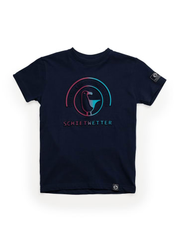 SCHIETWETTER Kinder T-Shirt Luca 3D-Druck in navy/pink