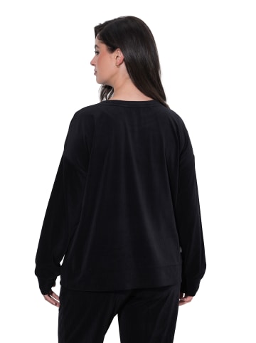 Loungewear Oberteil in schwarz