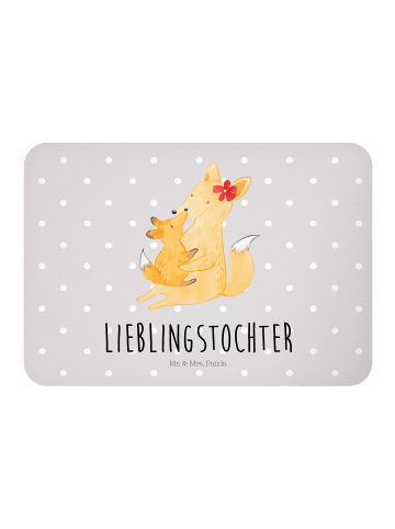 Mr. & Mrs. Panda magnet für kühlschrank Fuchs Mama mit Spruch in Grau Pastell