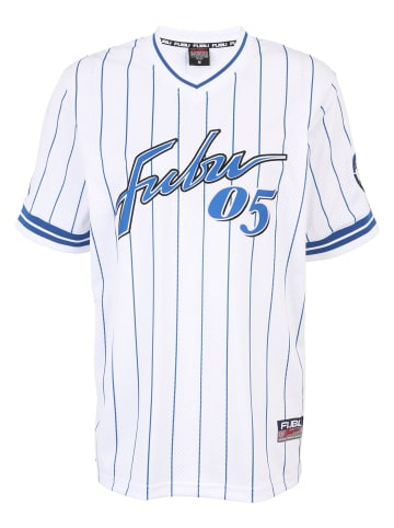 FUBU FUBU Mesh-T-Shirts in white/blue