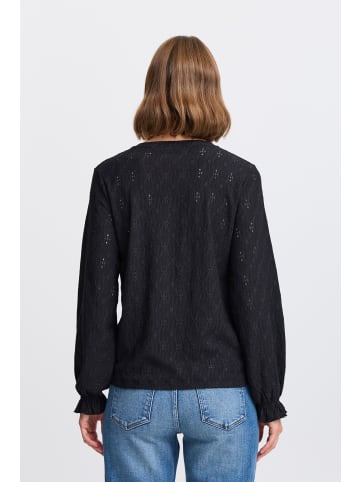 b.young Langarmbluse BYSILVA ONECK BLOUSE - 20817242 modische Langarmbluse in Schwarz