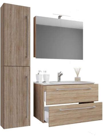 ebuy24 Badmöbelset Badinos80SS Eiche 81 x 47 cm