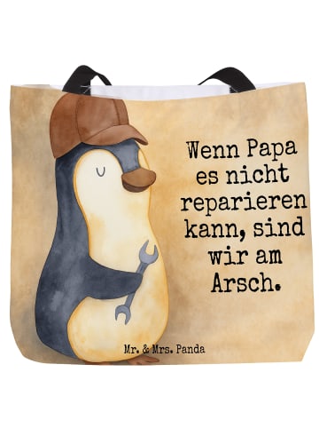 Mr. & Mrs. Panda Strandtasche Wenn Papa es nicht reparieren kann... in Weiß
