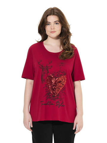 Ulla Popken Shirt in dunkelrot