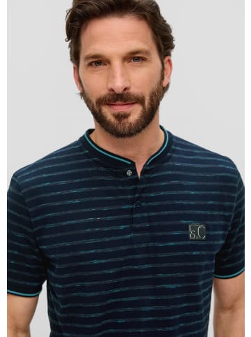 s.Oliver Polo-Shirt kurzarm in Blau