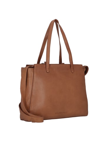 Cowboysbag Babell Schultertasche Leder 41 cm Laptopfach in cognac