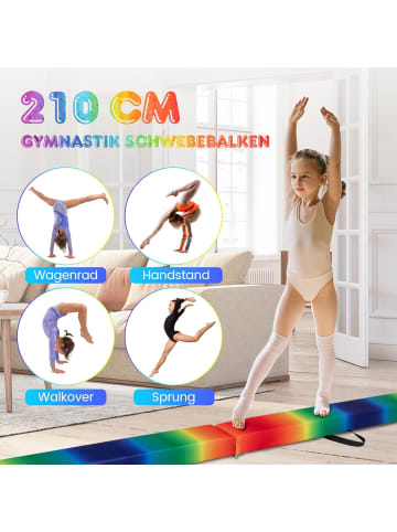 COSTWAY 210 cm Schwebebalken in Bunt