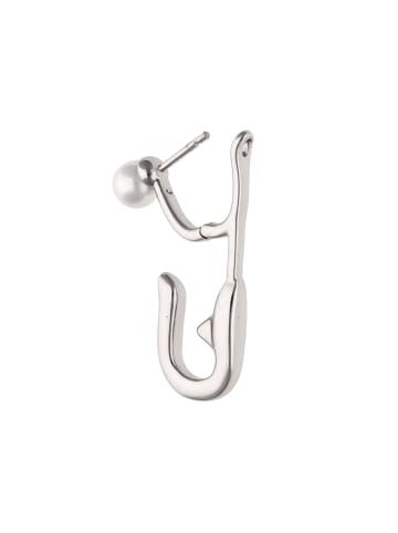 myMo ROCKS Women Earrings in Silver White