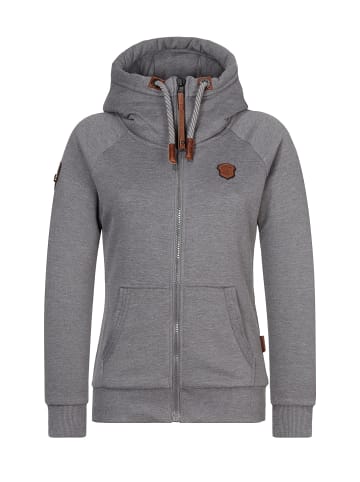 naketano Sweat Kapuzenjacke Brazzo Dark Grey Melange
