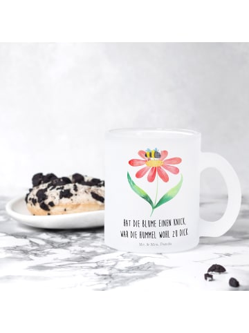 Mr. & Mrs. Panda Tasse Hummel Blume mit Spruch in Transparent