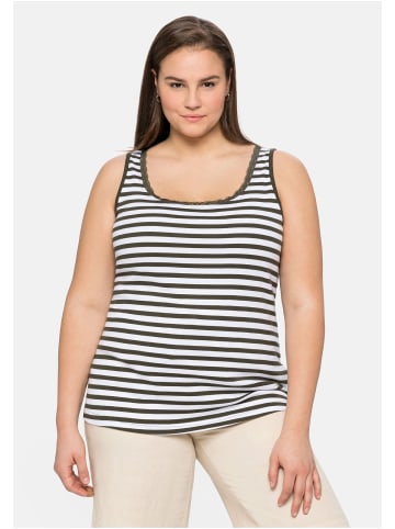 sheego Tanktop in dunkeloliv