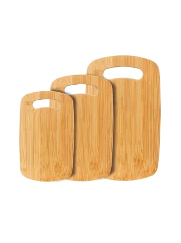 Cheffinger 3-teiliges Bambus Schneidebrett-Set – Robust & Vielseitig in Holz