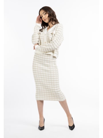 faina Damen Strickrock in Weiss