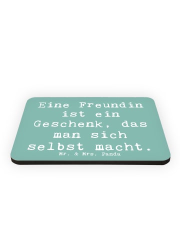 Mr. & Mrs. Panda magnet Spruch Geschenk Freundin mit Spruch in Meeresbrise