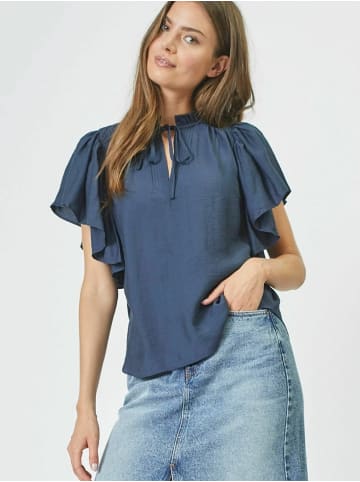 Co'couture Top HeraCC SS Frill in Ink