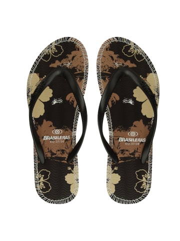 Brasileras Zehentrenner "Flor" in Braun