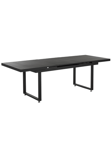 Beliani Esstisch VALCANETTO in Schwarz - (W) 90 x (H) 84 x (L) 180 cm
