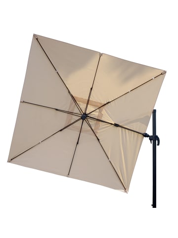 MCW Gastronomie-Ampelschirm A96 schwenkbar, Creme ohne Ständer