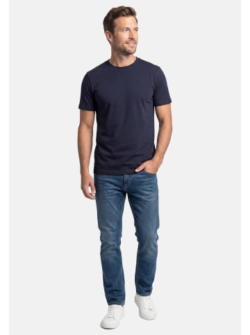 Lerros T-Shirt Basic in Dunkelblau / schwarz