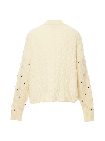 faina Damen Strickjacke in WOLLWEISS